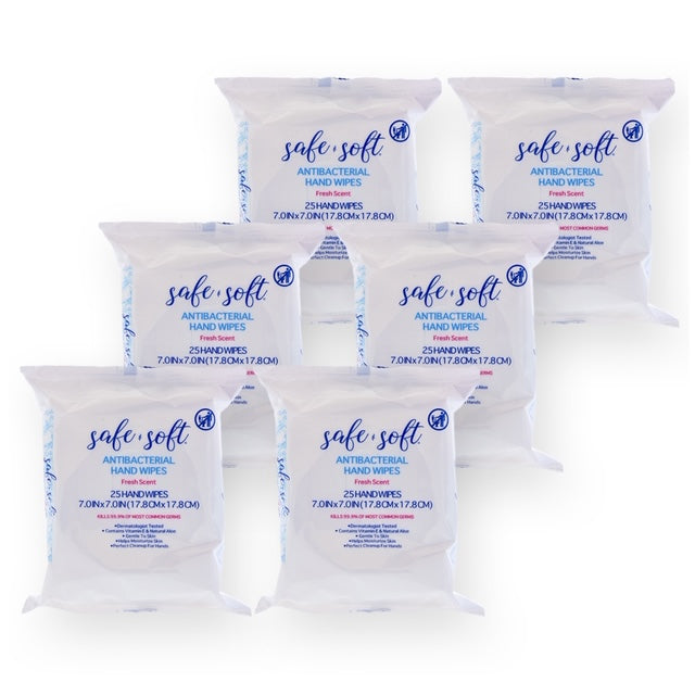 Antibacterial Hand Wipes Hypoallergenic Sanitizing Wipes